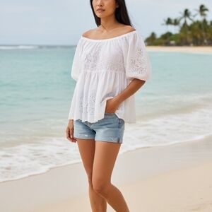 Free People Summer White Lace Women's Cover Up